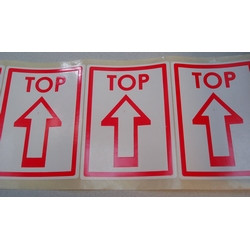 Etiket voor op pakketten wit/rood Td27513230 Etiket voor op pakketten wit/rood Td27513230