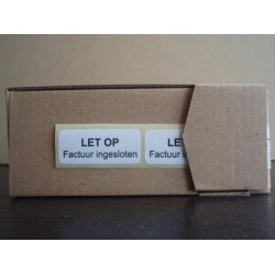 Etiket voor op pakketten wit/zwart Td27513236 Etiket voor op pakketten wit/zwart Td27513236
