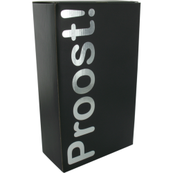 Flesdoos proost voor 2 flessen 10st Tpk475042 Flesdoos proost voor 2 flessen 10st Tpk475042