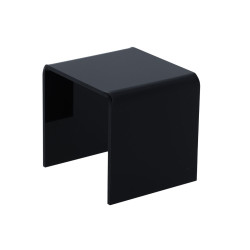 Acryl U standaard 3x3x3cm zwart Acryl U standaard 3x3x3cm zwart