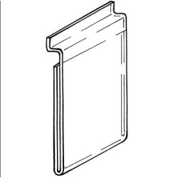 U-houder acryl A5 slatwall verticaal Td14210105 U-houder acryl A5 slatwall verticaal Td14210105