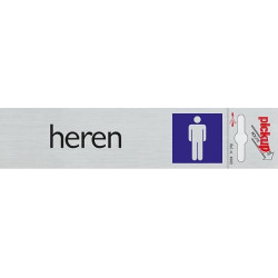Deurbordje alu 165x44mm -heren- Tp4602 Deurbordje alu 165x44mm -heren- Tp4602