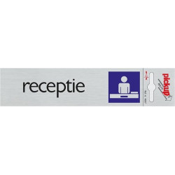 Deurbordje alu 165x44mm -receptie Tp4607 Deurbordje alu 165x44mm -receptie Tp4607