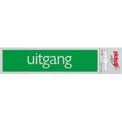 Deurbordje alu 165x44mm -uitgang- Tp4619 Deurbordje alu 165x44mm -uitgang- Tp4619