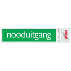 Deurbordje alu 165x44mm -nooduitgang- Tp4621 Deurbordje alu 165x44mm -nooduitgang- Tp4621