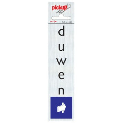 Deurbordje alu 165x44mm -duwen- Tp4623 Deurbordje alu 165x44mm -duwen- Tp4623
