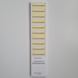 Consumptiestrippenkaart 50x10 bonnen Consumptiestrippenkaart 50x10 bonnen