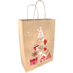 Draagtas Kerstboom 22x10x31cm 10st Draagtas Kerstboom 22x10x31cm 10st