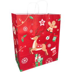 Draagtas Hert rood 32x12x41cm Draagtas Hert rood 32x12x41cm