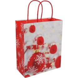 Draagtas Christmas Ball 22x10x27cm Draagtas Christmas Ball 22x10x27cm