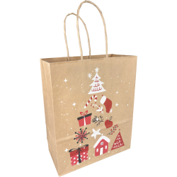 Draagtas Kerstboom 18x8x22cm 10st Draagtas Kerstboom 18x8x22cm 10st