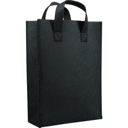Draagtas vilt zwart 23x10x33cm 10st Draagtas vilt zwart 23x10x33cm 10st