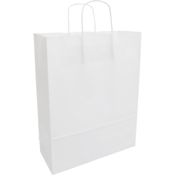 Draagtas wit 32/12x41cm 100st Draagtas wit 32/12x41cm 100st