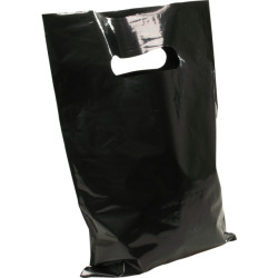Draagtas zwart 50my 35x44cm 500st Draagtas zwart 50my 35x44cm 500st