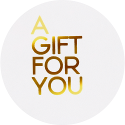 Etiket -A Gift For You- wit/goud 500st Tpk548216 Etiket -A Gift For You- wit/goud 500st Tpk548216