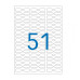 Juweliers-etiket 45x8mm 306st 