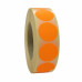 Prijssticker Ø17mm fluor oranje 1000/rol 