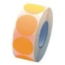 Prijssticker Ø17mm fluor oranje 1000/rol Prijssticker Ø17mm fluor oranje 1000/rol