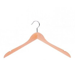 Houten hanger licht geknikt+inkeping HH01139L Houten hanger licht geknikt+inkeping HH01139L