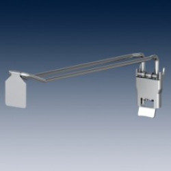 Klaphaak dubbel Ø4.8mm 20cm + prijsvaantje Klaphaak dubbel Ø4.8mm 20cm + prijsvaantje