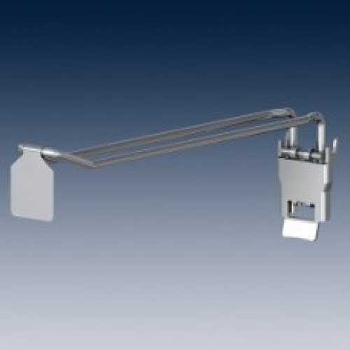 Klaphaak dubbel Ø4.8mm 20cm + prijsvaantje