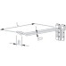 Rasterhaak dubbel 25cm chroom Rasterhaak dubbel 25cm chroom