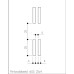 Wandrail wit enkele perforatie 150cm Wandrail wit enkele perforatie 150cm