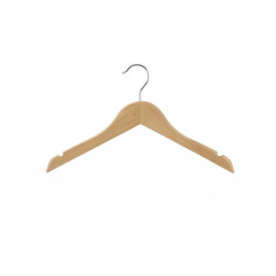 Houten kinderhanger 28cm met inkeping Houten kinderhanger 28cm met inkeping