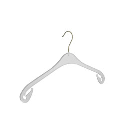 Kunststof kledinghanger wit 47cm NA47wit-L Kunststof kledinghanger wit 47cm NA47wit-L