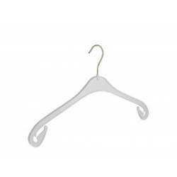 Kunststof kledinghanger wit 43cm NA43wit-L Kunststof kledinghanger wit 43cm NA43wit-L