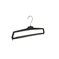 Kunststof broekhanger zwart met anti-slip HW22L Kunststof broekhanger zwart met anti-slip HW22L