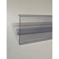 Scanprofiel/prijsstrip 100cm transparant Tego Scanprofiel/prijsstrip 100cm transparant Tego