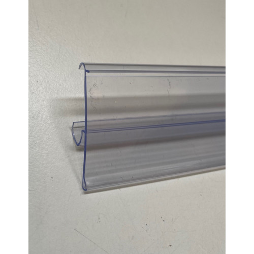 Scanprofiel/prijsstrip 100cm transparant Tego Scanprofiel/prijsstrip 100cm transparant Tego