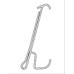 Scanprofiel/prijsstrip 100cm wit Tego