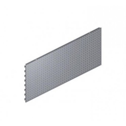 Achterwand perfo 125x40cm alu/grijs 