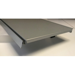 Schap 100x30cm alu/grijs Tm45044GR Schap 100x30cm alu/grijs Tm45044GR