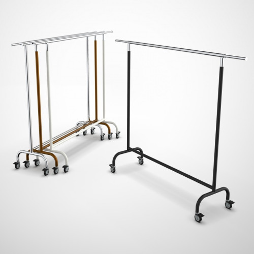 Kledingrek B150 x H165cm wit 