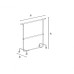 Kledingrek dubbel 150 x H125-210cm Kledingrek dubbel 150 x H125-210cm