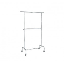 Kledingrek dubbel 100 x H133-210cm Kledingrek dubbel 100 x H133-210cm