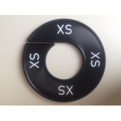 Maatring 9cm zwart/wit XS