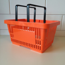Winkelmandje oranje 22 liter 