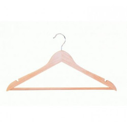Houten hanger vlak broeklat inkeping 100st Tms7137 Houten hanger vlak broeklat inkeping 100st Tms7137