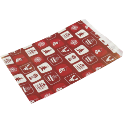 Cadeauzakje rood Kerst 15x21cm 250st Cadeauzakje rood Kerst 15x21cm 250st
