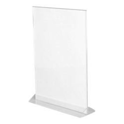 Menu-standaard acryl 10x21cm Td142410211 Menu-standaard acryl 10x21cm Td142410211