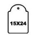 Apli hangetiket met koord 15x24mm 1000st Apli hangetiket met koord 15x24mm 1000st