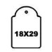 Apli hangetiket met koord 18x29mm 1000st Apli hangetiket met koord 18x29mm 1000st