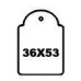Apli hangetiket met koord 36x53mm 500st Apli hangetiket met koord 36x53mm 500st