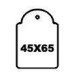 Apli hangetiket met koord 45x65mm 400st Apli hangetiket met koord 45x65mm 400st
