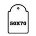Apli hangetiket met koord 50x70mm 400st Apli hangetiket met koord 50x70mm 400st