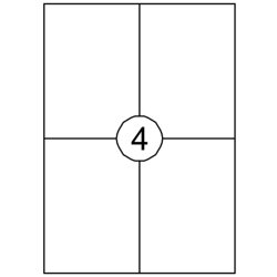 Apli laser A4 etiketten 105x148mm 100vel à 4st Td35351280 Apli laser A4 etiketten 105x148mm 100vel à 4st Td35351280